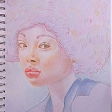 Il mio progetto del corso: Ritratti vivaci con matite colorate. Drawing, Portrait Drawing, Sketchbook, and Colored Pencil Drawing project by Claudia Ligas - 01.07.2023