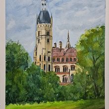 Aquarell Landschaften. Un projet de Illustration traditionnelle, Peinture , et Aquarelle de sabine_noppel - 07.01.2023