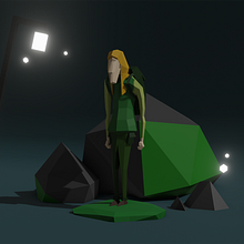 Mi proyecto del curso: Modelado de personajes low poly para videojuegos. Projekt z dziedziny 3D,  Modelowanie 3D, Gr, komputerowe, Projektowanie postaci 3D, Projektowanie gier komputerow i ch użytkownika Èric Zwatrzko i Pou - 07.01.2023