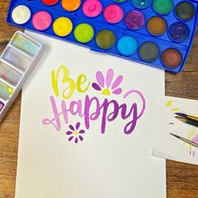 Mi proyecto del curso: Lettering en acuarela a todo color. Un progetto di Lettering, Pittura ad acquerello, H e lettering di mariarehe - 08.01.2023
