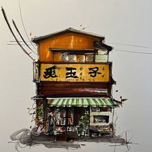 Mon projet du cours : Esquisses d'architecture expressives aux feutres de couleur. Un proyecto de Bocetado, Dibujo, Ilustración arquitectónica, Sketchbook e Ilustración con tinta de Katy Daigle - 07.01.2023