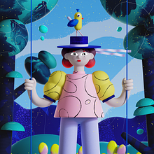 My project for course: Cinema 4D: Bring Playful 3D Illustrations to Life Ein Projekt aus dem Bereich Traditionelle Illustration, 3D, Digitale Illustration und 3-D-Modellierung von Kristina Skoreva - 08.01.2023
