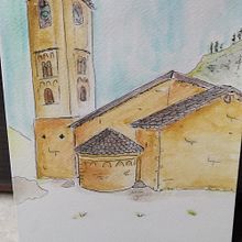 My project for course: Expressive Architectural Sketching with Colored Markers. Sketching, Drawing, Architectural Illustration, Sketchbook & Ink Illustration project by Mari Pueyo Beseran - 01.08.2023
