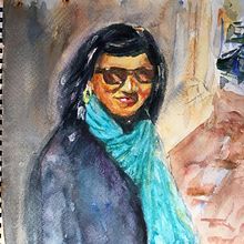 Sandra . Traditional illustration project by Thomas Aring - 01.09.2023