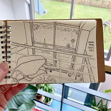 Quick sketches of my favourite corners in my parents' house. Drawing project by Josephine - 12.28.2022