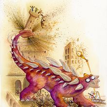 Les Dinos Décongelés. Un progetto di Illustrazione tradizionale, Pittura ad acquerello, Illustrazione infantile e Illustrazione con inchiostro di Agnès Ernoult - 09.01.2023