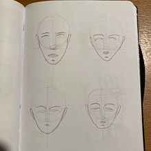 Mein Abschlussprojekt für den Kurs: Skizzenbuch für Porträts: Erkunde das menschliche Gesicht. Sketching, Drawing, Portrait Drawing, Artistic Drawing, and Sketchbook project by ch_stigler - 01.09.2023