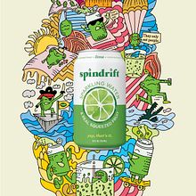 Lime Party. Traditional illustration, Art Direction, and Graphic Design project by Rick Redznak - 01.30.2022