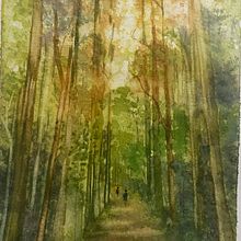 Mi proyecto del curso: Paisajes de ensueño con acuarela: plasma la luz. Watercolor Painting project by midbgt - 01.09.2023