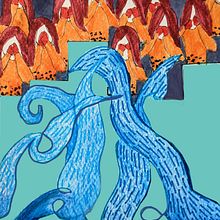 Barba Azul . Un progetto di Disegno a matita, Disegno, Pittura ad acquerello e Illustrazione infantile di picaypala - 10.01.2023