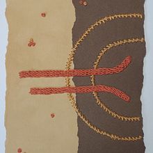 Mi proyecto del curso: Técnicas de bordado experimental sobre papel. Fine Arts, Collage, Embroider, and Textile Design project by José Luis Mercado Morales - 12.21.2022