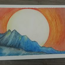 Meu projeto do curso: Desenho de paisagem com giz de cera e pastel: brinque com a luz. Projekt z dziedziny Trad, c, jna ilustracja,  Sztuki piękne, R, sunek ołówkiem,  R, sunek,  R, sunek art, st i czn użytkownika nandatrefs - 10.01.2023