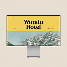 Mi proyecto del curso: Branding sensorial para marcas memorables / WANDA HOTEL. Un proyecto de Diseño, Br, ing e Identidad, Diseño gráfico, Diseño de logotipos y Diseño digital de Parámetro - 10.01.2023