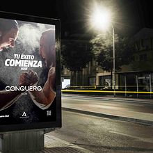 DISEÑO DE CAMPAÑA DE APERTURA GIMNASIO CONQUERO CLUB HUELVA Ein Projekt aus dem Bereich Grafikdesign von DIKA estudio - 10.01.2023