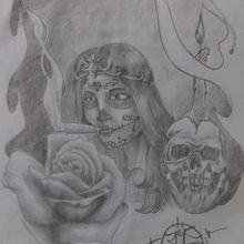 Catrina . Traditional illustration project by Jefferson Eduardo da Silva - 01.10.2023