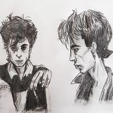 Retratos Eduardo Benavente. Ilustração tradicional projeto de Marc Pérez - 10.01.2023