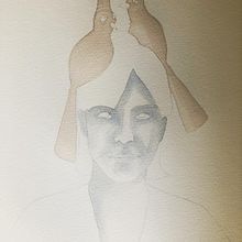 Mon projet du cours : Portrait illustré à l’aquarelle. Un progetto di Illustrazione tradizionale, Belle arti, Pittura, Disegno, Pittura ad acquerello, Disegno di ritratti e Disegno artistico di Manon Galery - 10.01.2023