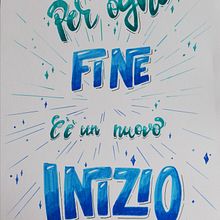 Il mio progetto del corso: Introduzione all'hand lettering: composizione di lettere colorate. Lettering, H, and Lettering project by travierso_daniela - 01.11.2023