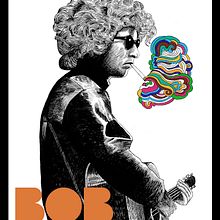 Bob Dylan Poster Tribute Milton Glaser. Traditional illustration project by Serge Ricco - 01.11.2023