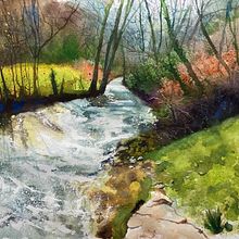 My project for course: Painting Realistic Watercolor Landscapes. Projekt z dziedziny  Malarstwo, Sketching, Malowanie akwarelą, Ilustracja naturalist i czna użytkownika hughtango1415 - 11.01.2023