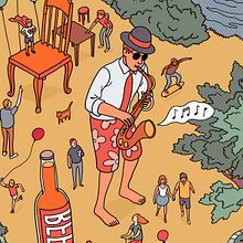 Editorial Illustrations (2). Traditional illustration project by Kyle T Webster - 01.11.2023