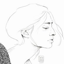 Ausencias. Traditional illustration, Portrait Drawing, Digital Drawing, and Digital Illustration project by AnHedonia Arts - 01.11.2023