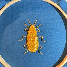 My project for course: Goldwork Embroidery for Beginners: Capture the Natural World. Embroider, and Fiber Arts project by Megan Neko - 01.11.2023