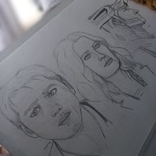 Amores da Ikahjumma. Un projet de Esquisse , Dessin, Dessin de portrait, Dessin artistique , et Carnet de croquis de Starmy Galaxy - 12.01.2023