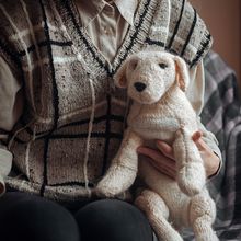 My project for course: Knitting Realistic Stuffed Animals: Make a Puppy from Yarn. Projekt z dziedziny  Tkactwo, DIY, Dziewiarstwo Ręczne, Wzornictwo tekst i liów użytkownika prostokhristina - 12.01.2023