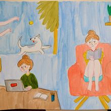 Meu projeto do curso: Criação de personagens a partir de desenhos de observação. Traditional illustration, Character Design, Drawing, and Sketchbook project by Mariana Tiveron - 01.11.2023