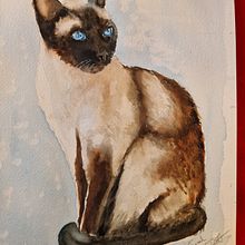 My project for course: Expressive Animal Portraits in Watercolor. Traditional illustration, Watercolor Painting, Realistic Drawing, and Naturalistic Illustration project by Sissel - 01.12.2023
