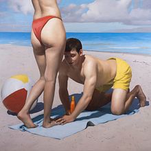 Beach Day. Un projet de Beaux Arts , et Peinture de Aidan Barker-Hill - 12.01.2023