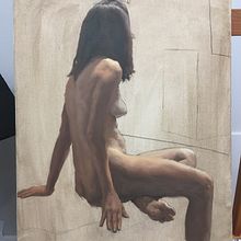 Figure study 1. Un projet de Beaux Arts , et Peinture de Aidan Barker-Hill - 12.01.2023