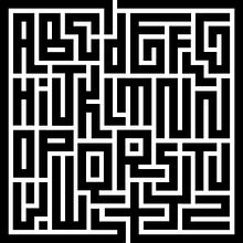 Labyrinth_Type diseño de logos y lettering para mi web. Logo and lettering design for my website.. Un proyecto de Diseño e Ilustración tradicional de Rafael Bertone - 13.01.2023