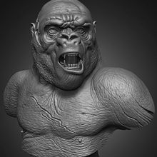 Killer Gorilla Predator sculpted by Yacine BRINIS Ein Projekt aus dem Bereich 3D von Yacine BRINIS - 13.01.2023