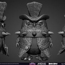 Owlpheus Angry Birds Evolution Rovio Entertainment sculpted by Yacine BRINIS Ein Projekt aus dem Bereich 3D von Yacine BRINIS - 13.01.2023