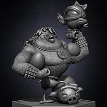 Dutch and Charlotte Angry Birds Evolution Rovio Entertainment Sculpted by Yacine BRINIS Ein Projekt aus dem Bereich 3D von Yacine BRINIS - 13.01.2023