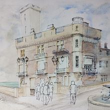 Mon projet du cours : Dessin architectural à l’aquarelle et à l’encre. Sketching, Drawing, Watercolor Painting, Architectural Illustration, Sketchbook & Ink Illustration project by nadinebrisson632 - 01.13.2023
