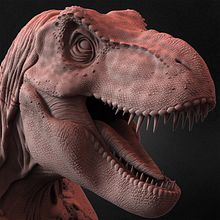 T-Rex Universal Pictures sculpted by Yacine BRINIS. Een project van 3D,  3D-modellering y 3D-karakterontwerp van Yacine BRINIS - 13.01.2023