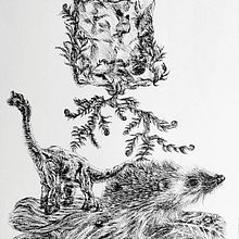 Mi proyecto del curso: Ilustración surrealista con rotuladores. Un progetto di Illustrazione tradizionale, Disegno a matita, Disegno, Disegno realistico, Disegno artistico e Illustrazione con inchiostro di Diana Belén Paredes Sosa - 13.01.2023