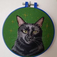 Mon projet du cours :  Peinture à l'aiguille : brodez des portraits d'animaux . % Elodie tarafından hazırlanan Nakış, Doğalcı İllüstras, on, Ve Tekstil Tasarımı projesi - 01.13.2023