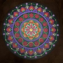 Rose Mandala. Painting project by Kristeen Harmon - 01.13.2023
