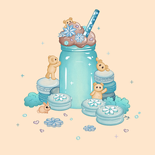 My project for course: Designing Kawaii Worlds: Spread Joy Through Illustration. Projekt z dziedziny Projektowanie postaci, Ilustracja c, frowa i Manga użytkownika Shelah Dow - 14.01.2023