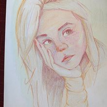 My project for course: Vibrant Portrait Drawing with Colored Pencils. Drawing, Portrait Drawing, Sketchbook, and Colored Pencil Drawing project by alba_lopez_gonzalez - 01.14.2023