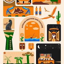 Il mio progetto del corso: Illustrazione vettoriale per composizioni vivaci. Vector Illustration, Digital Illustration, and Digital Drawing project by Fayad Ibrahim - 01.14.2023