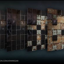 Baldosas Modernistas _Mi proyecto del curso: Introducción a la creación de texturas con Substance Designer. Un projet de 3D, Modélisation 3D , et Jeux vidéo de Alex Tárrega Ratón - 14.01.2023