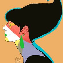 De otro mundo . Un proyecto de Ilustración tradicional, Ilustración digital, Dibujo, Dibujo de Retrato y Dibujo digital de AnHedonia Arts - 14.01.2023