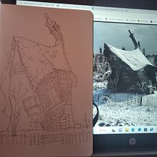 Casa della fabbrica di cioccolato. Sketching, and Drawing project by Chantal Cerise - 01.15.2023