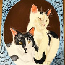 PINTURAS REALIZADAS CUANDO SE TOCA FONDO. Un proyecto de Ilustración tradicional, Diseño, Bellas Artes, Dibujo, Creatividad, Dibujo de Retrato, Dibujo artístico y Pintura acrílica de Valentina Cardona Pérez - 15.01.2023