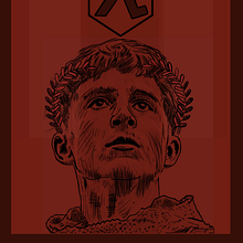 Flag and poster of my role-playing game. Design, and Traditional illustration project by Rafael Sanchez - 01.03.2023